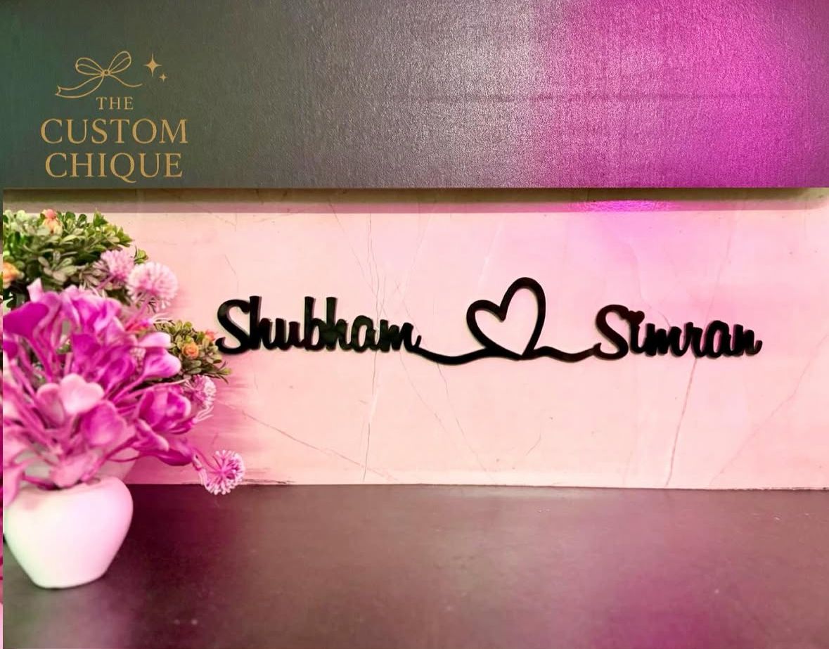 THE CUSTOM CHIQUE | Personalised Acrylic Wall Emblem